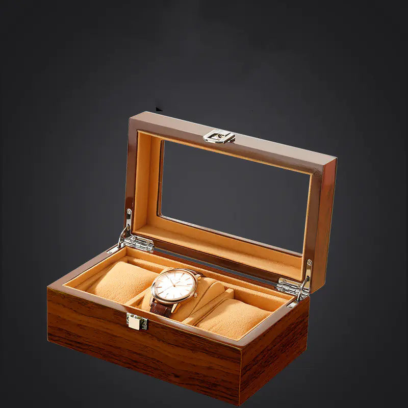 Wooden Watch Box with Display for Jewelry and Bracelets