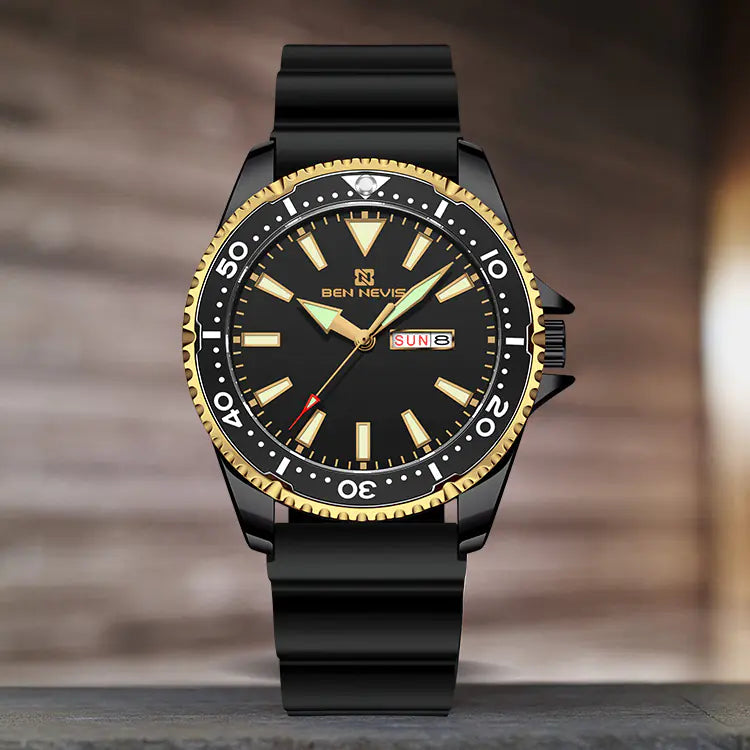 Men's Fashion Quartz Calendar Watch - New Design