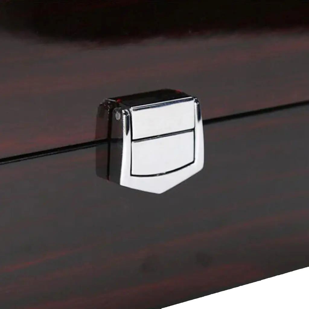 High-Gloss Wooden Single Watch Box – Luxury Lacquer Finish with Leather Cushion